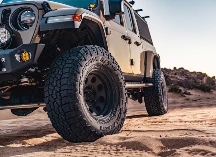 Falken Wildpeak A/T4W tires on a Jeep Gladiator