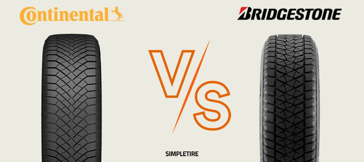 Continental VikingContact 8 vs Bridgestone Blizzak DM-V2 tires | SimpleTire