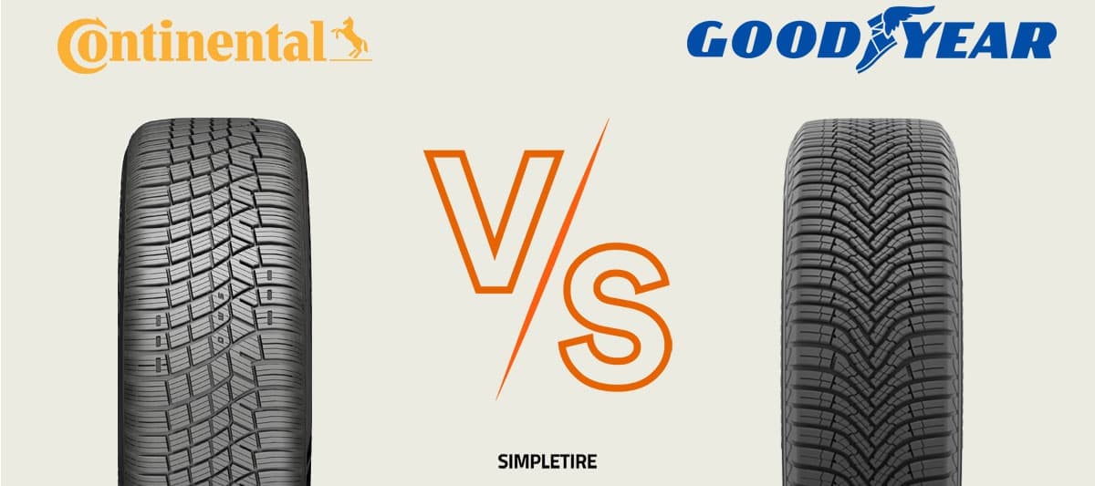Continental SecureContact AW vs Goodyear Assurance WeatherReady 2 tires