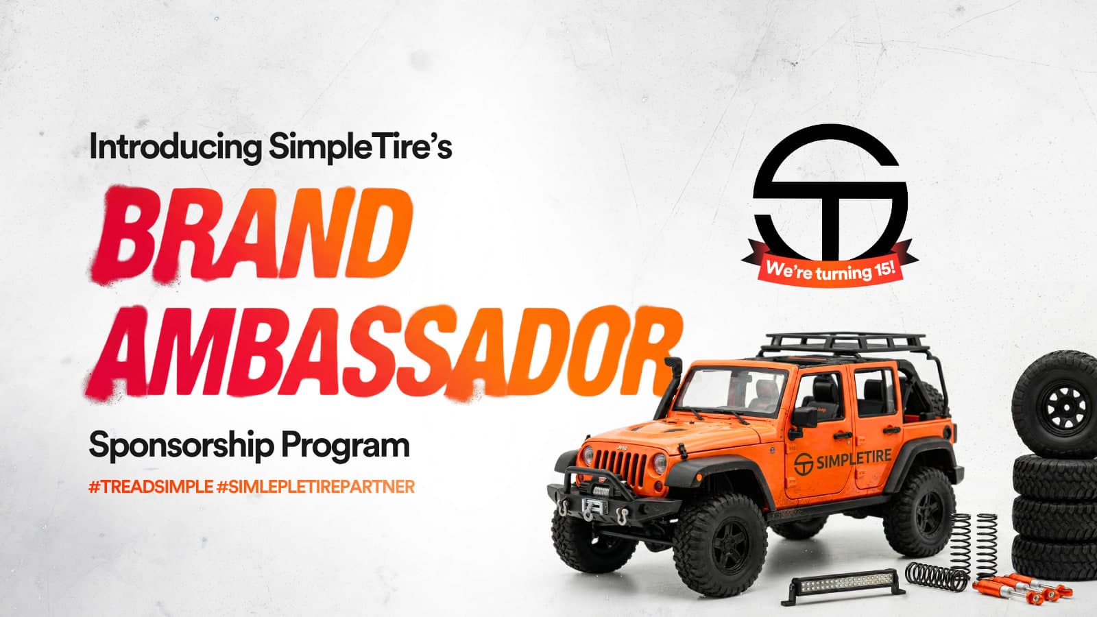 Introducing SimpleTire's Brand Ambassador Sponsorship Program! #TreadSimple #SimpleTirePartner